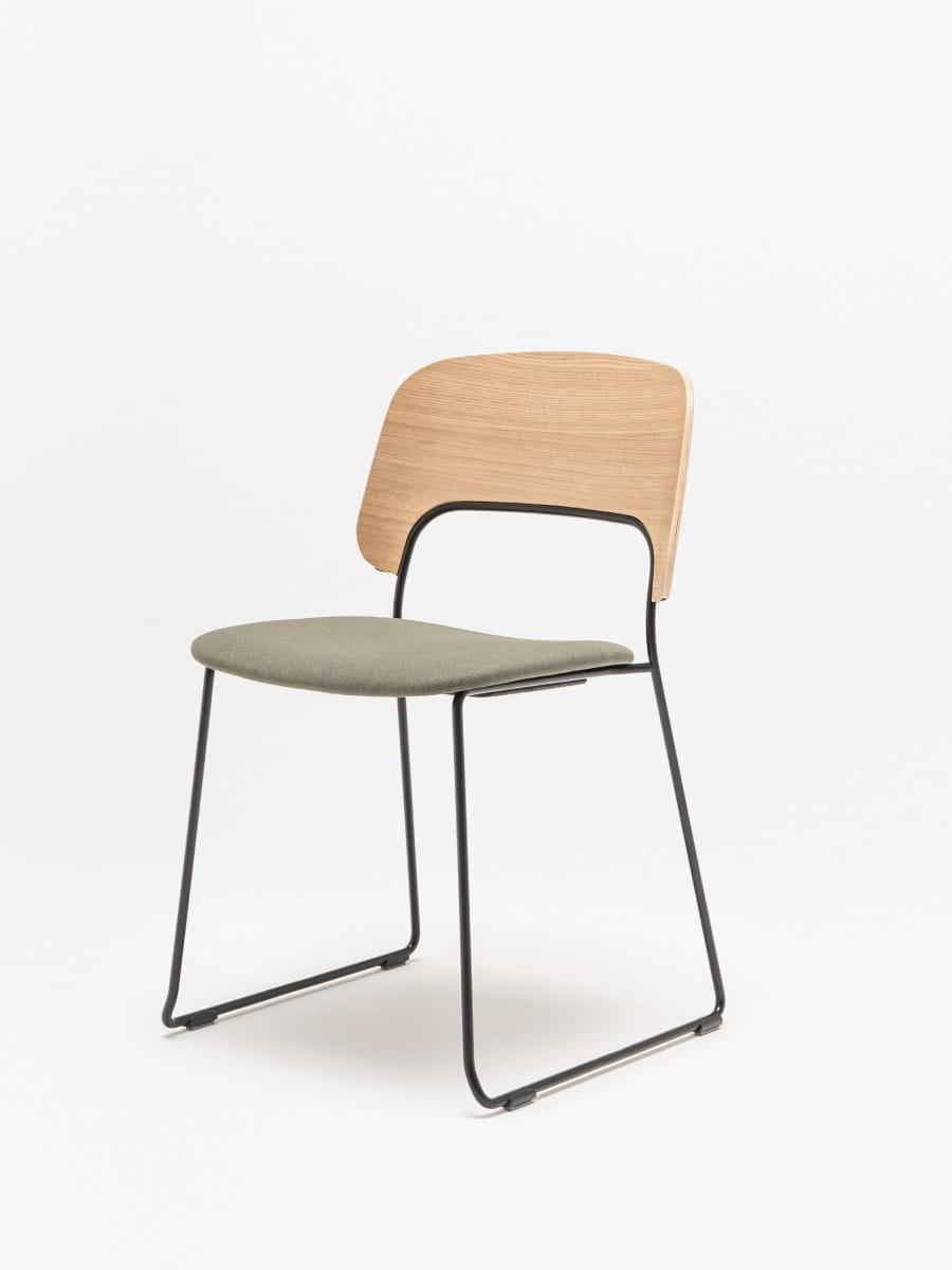 seating chair afi mdd q18 ral9005 natural oak veneer (17)