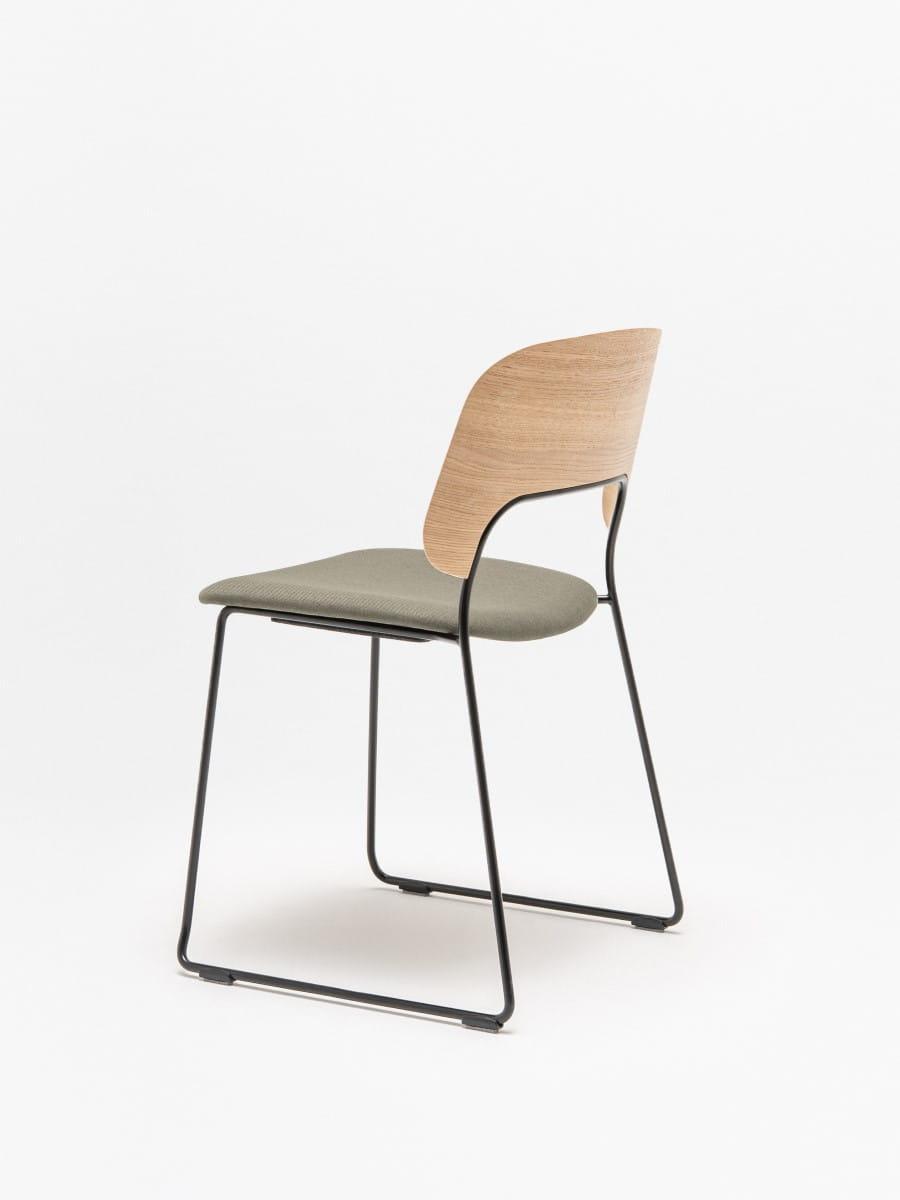 seating chair afi mdd q18 ral9005 natural oak veneer (18)